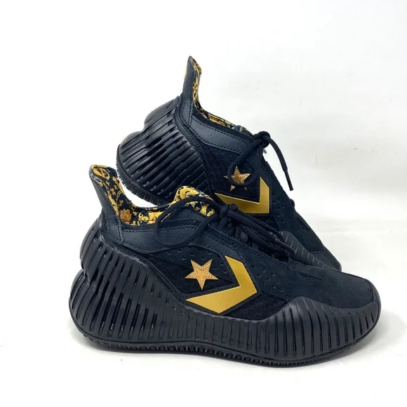 Converse BB Prototype CX Gold Black Mesh Women's Mid Basketball Sneakers A02515C - Picture 8 of 11